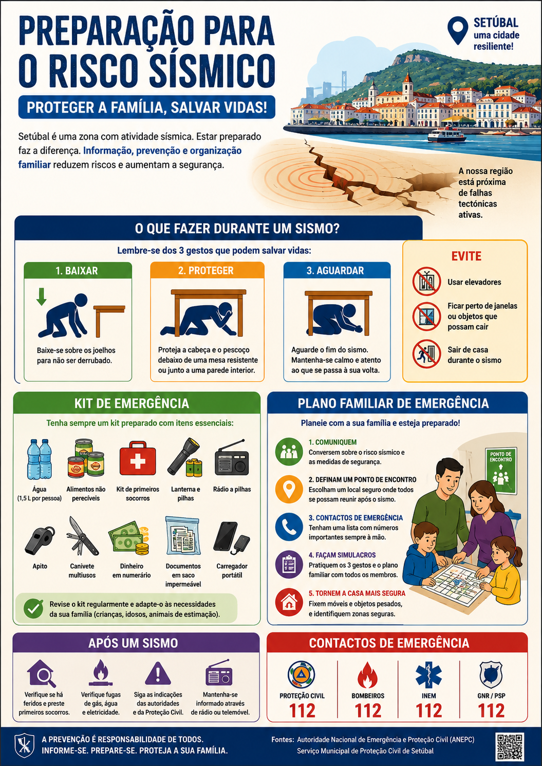 Infografia – Preparação para o Risco Sísmico